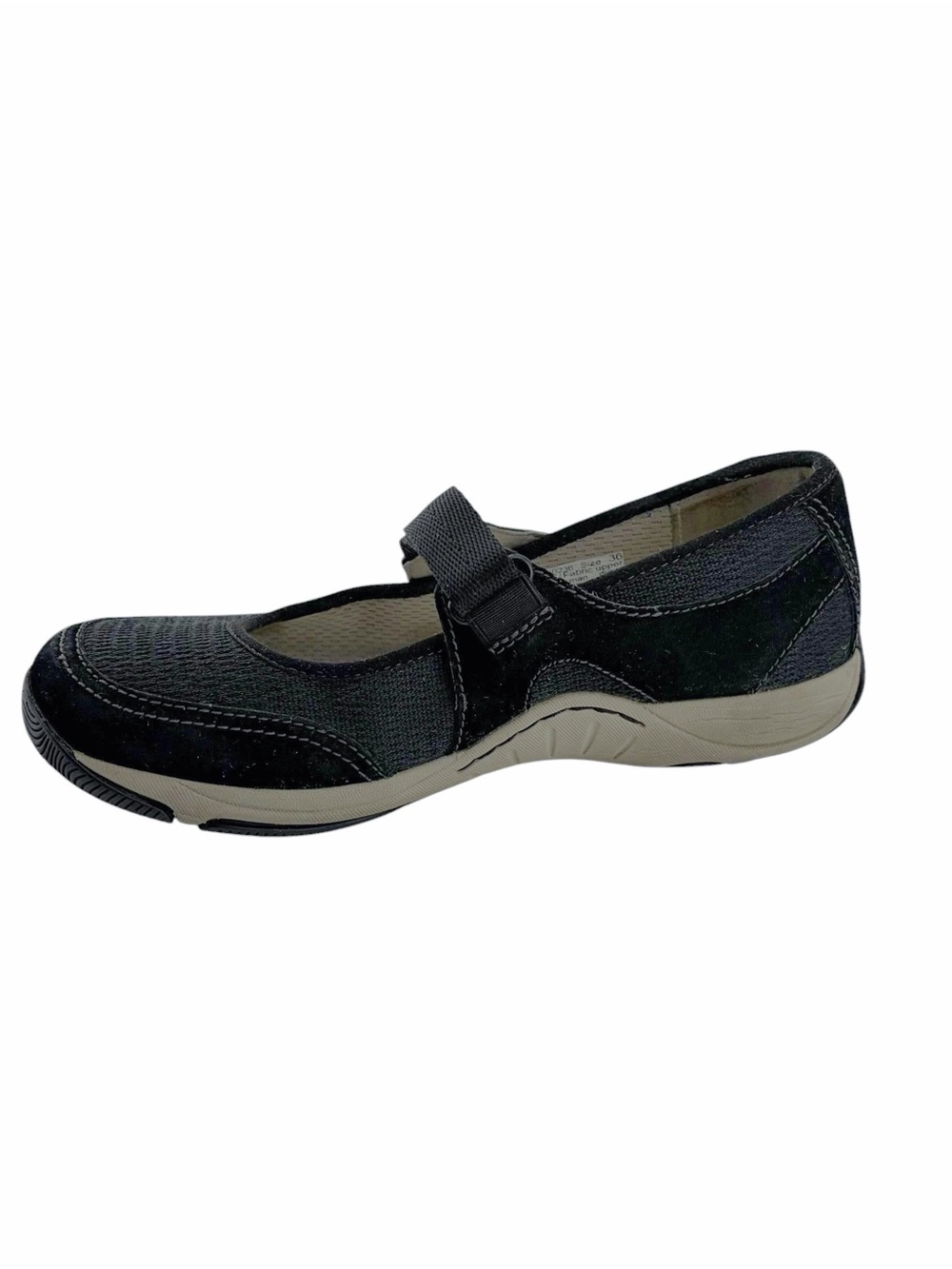 Dansko Hennie Mary Jane Comfort Shoes Womens 5.5-6 Black Suede Breathable Knit